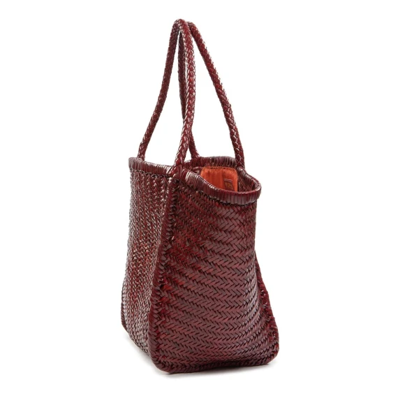 shopper RUBENS in pelle barolo