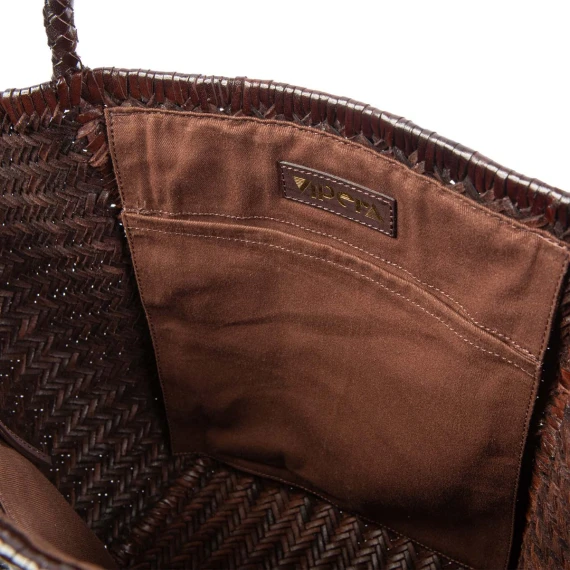 shopper RUBENS in pelle marrone