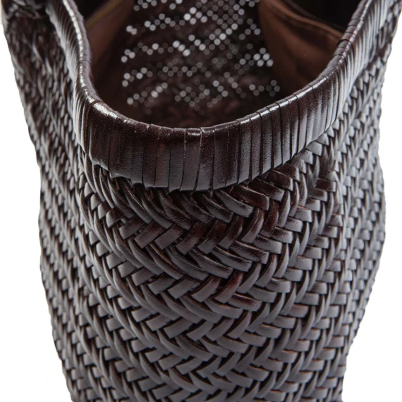 shopper CRUDELIA in pelle cioccolato