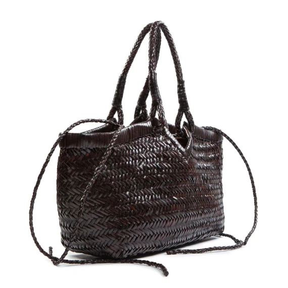 shopper CRUDELIA in pelle cioccolato